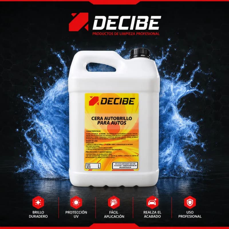 CERA AUTOBRILLO PARA CARROCERÍAS X 1 LT DECIBE