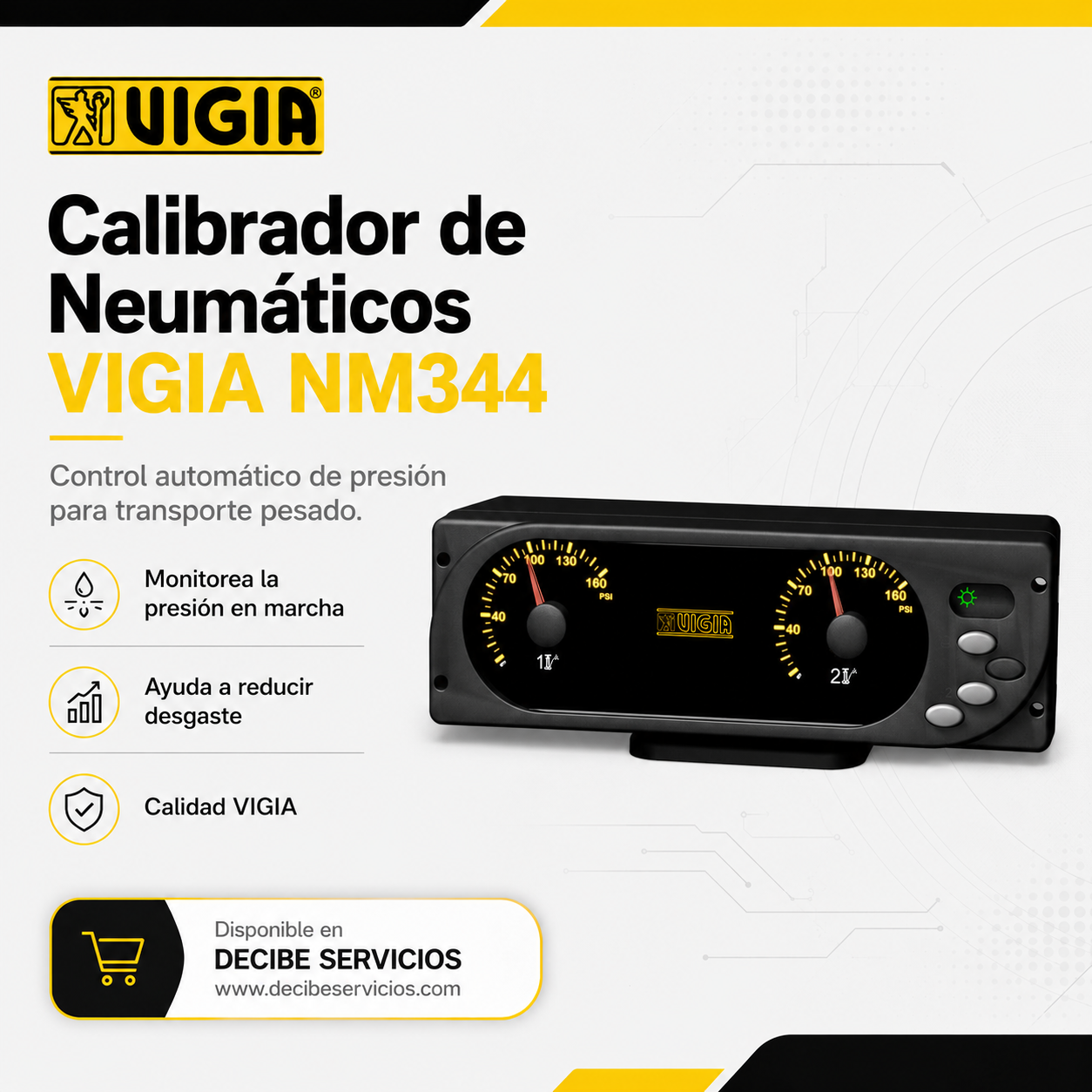 Calibrador de Neumáticos VIGIA NM344