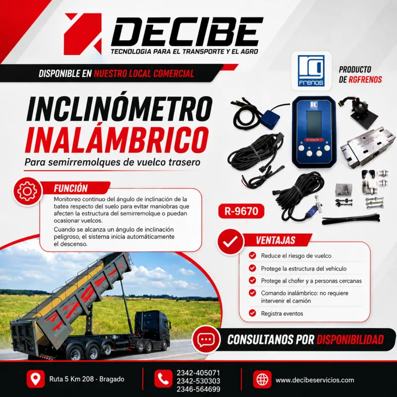 Inclinómetro Inalámbrico RG Frenos R-9670